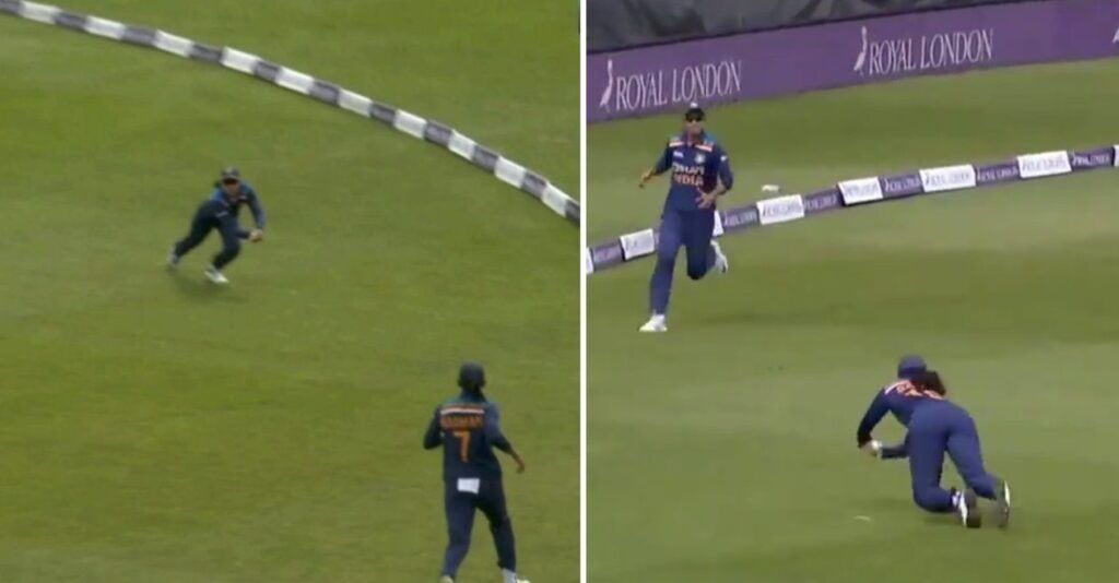 Smriti Mandhana Dives For A Beautiful Catch In 3rd ODI In England