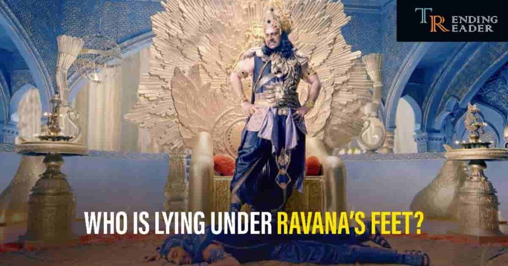 Who is under ravana feet