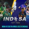 India Vs South Africa 2022 Schedule, Venue, Events And Where To Watch?
