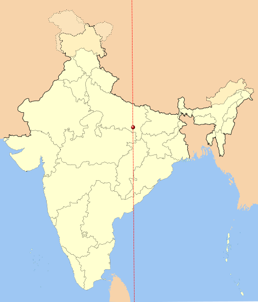what is the standard meridian of India