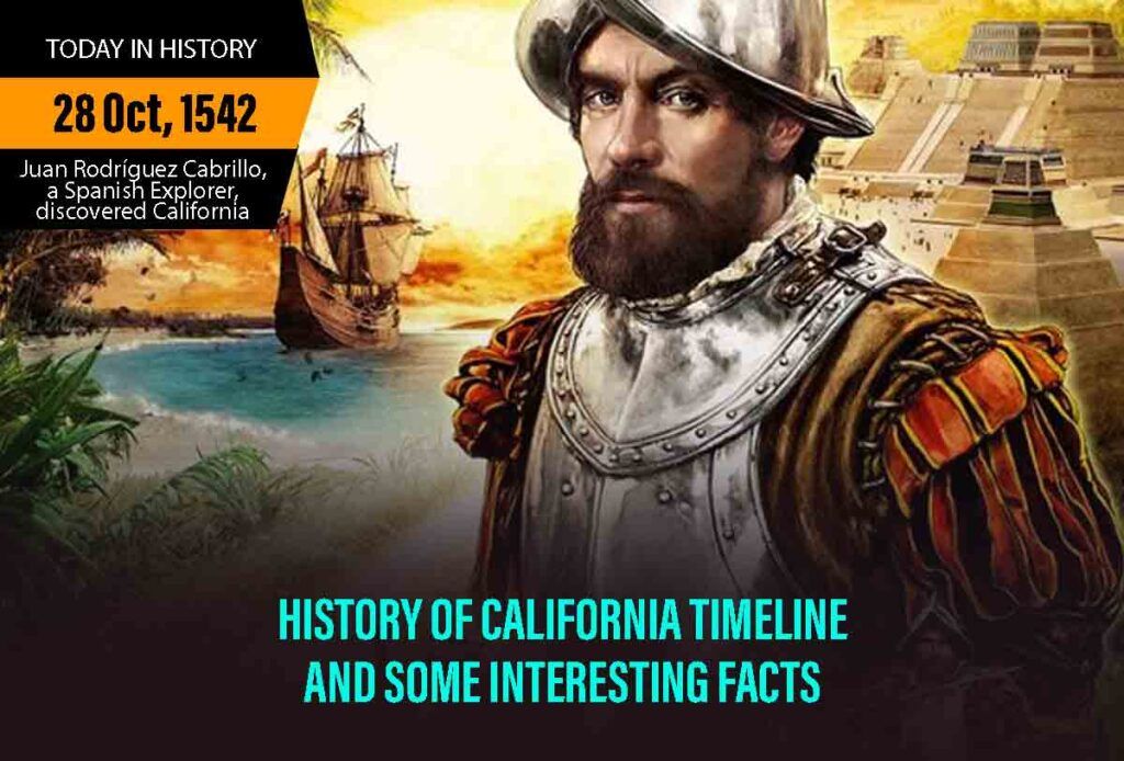 history of California timeline